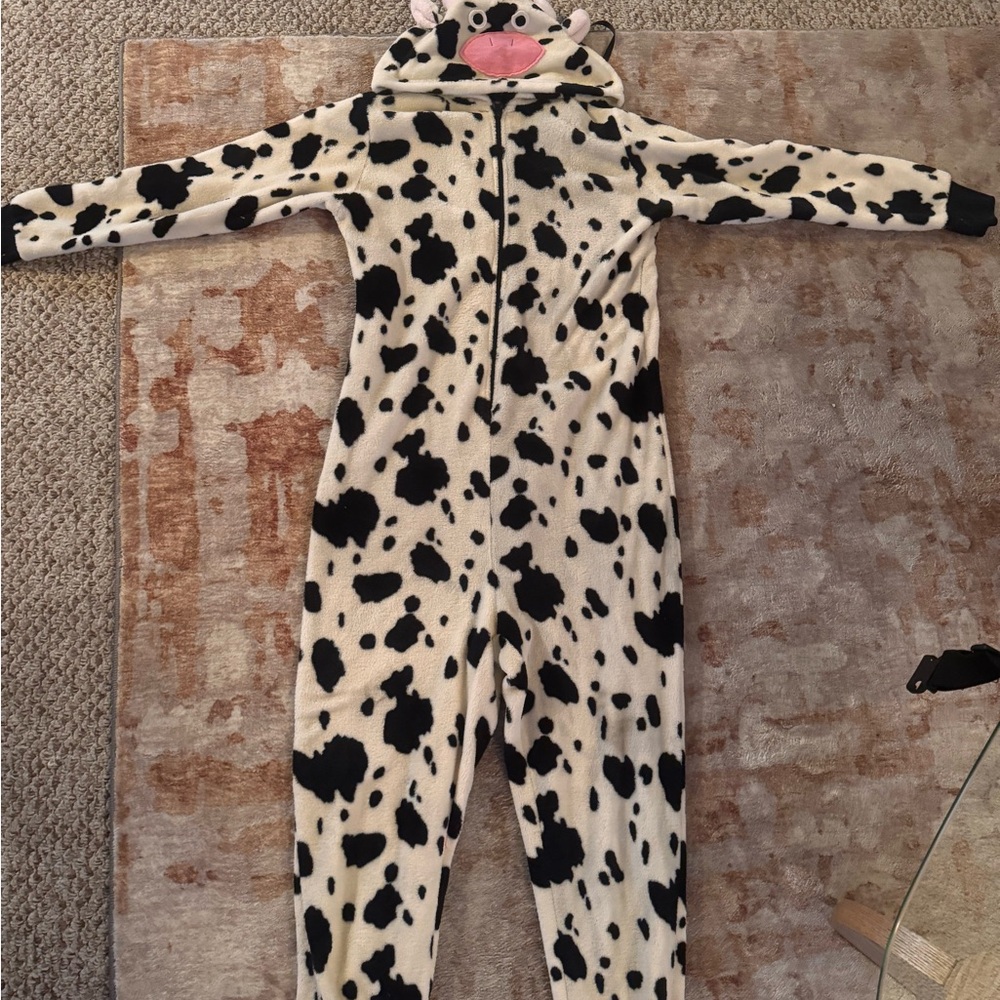 Cow Print One Piece Pajama or Costume